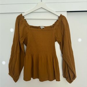 Madewell Yellow Blouse